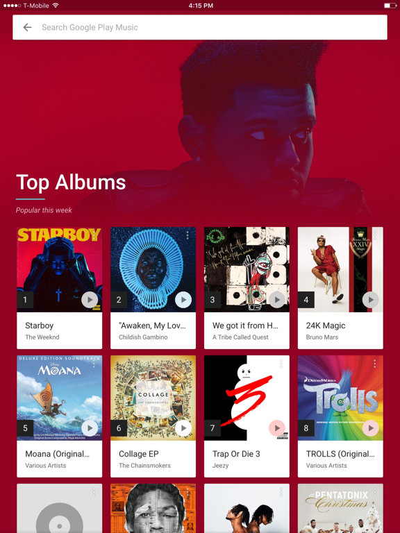 Google Play Music screenshot