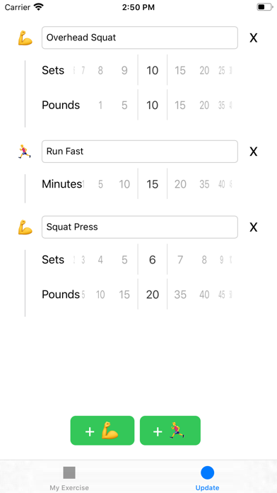 My Exercise List screenshot 3