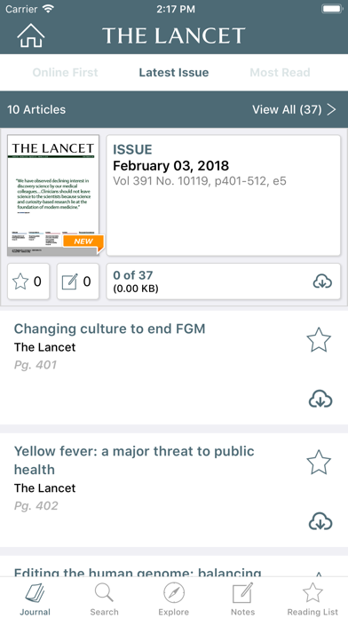 The Lancet screenshot1
