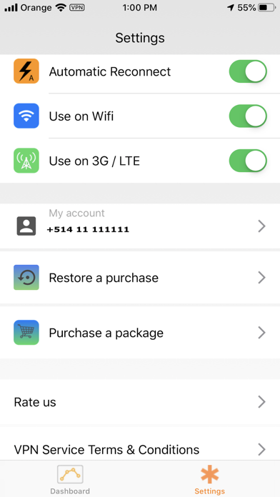 iZone App VPN screenshot 2