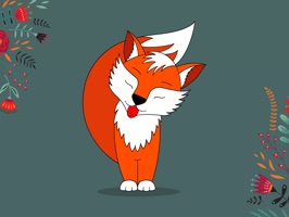 Crazy Little Fox Stickers