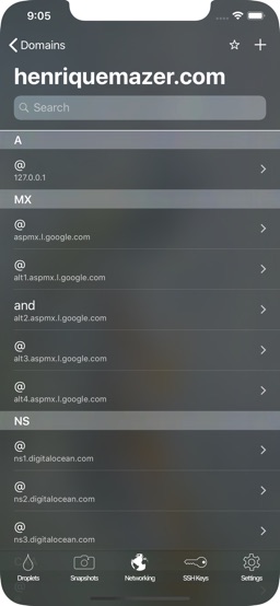 Manager for Digital Ocean app screenshot