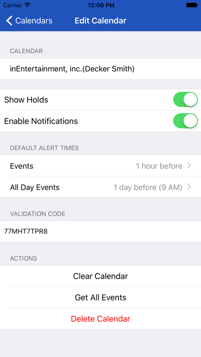 How to cancel & delete iE Client Cal Subscription from iphone & ipad 4