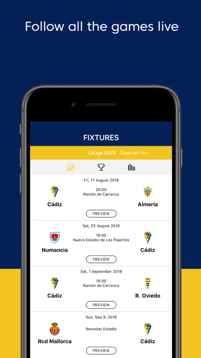 Cádiz CF - App Oficial screenshot 2