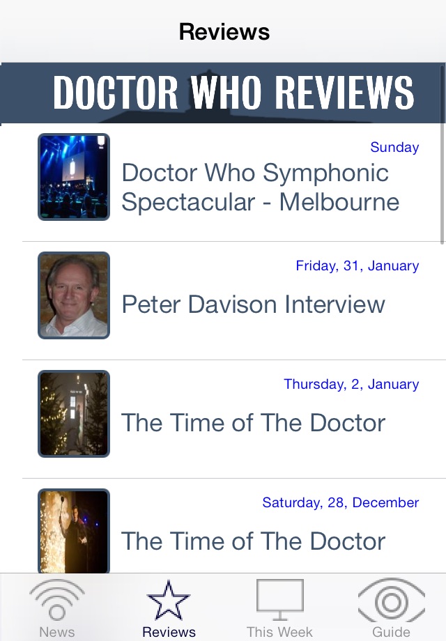 NITAS - Doctor Who News Matrix screenshot 2