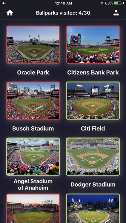 Ballpark Tracker