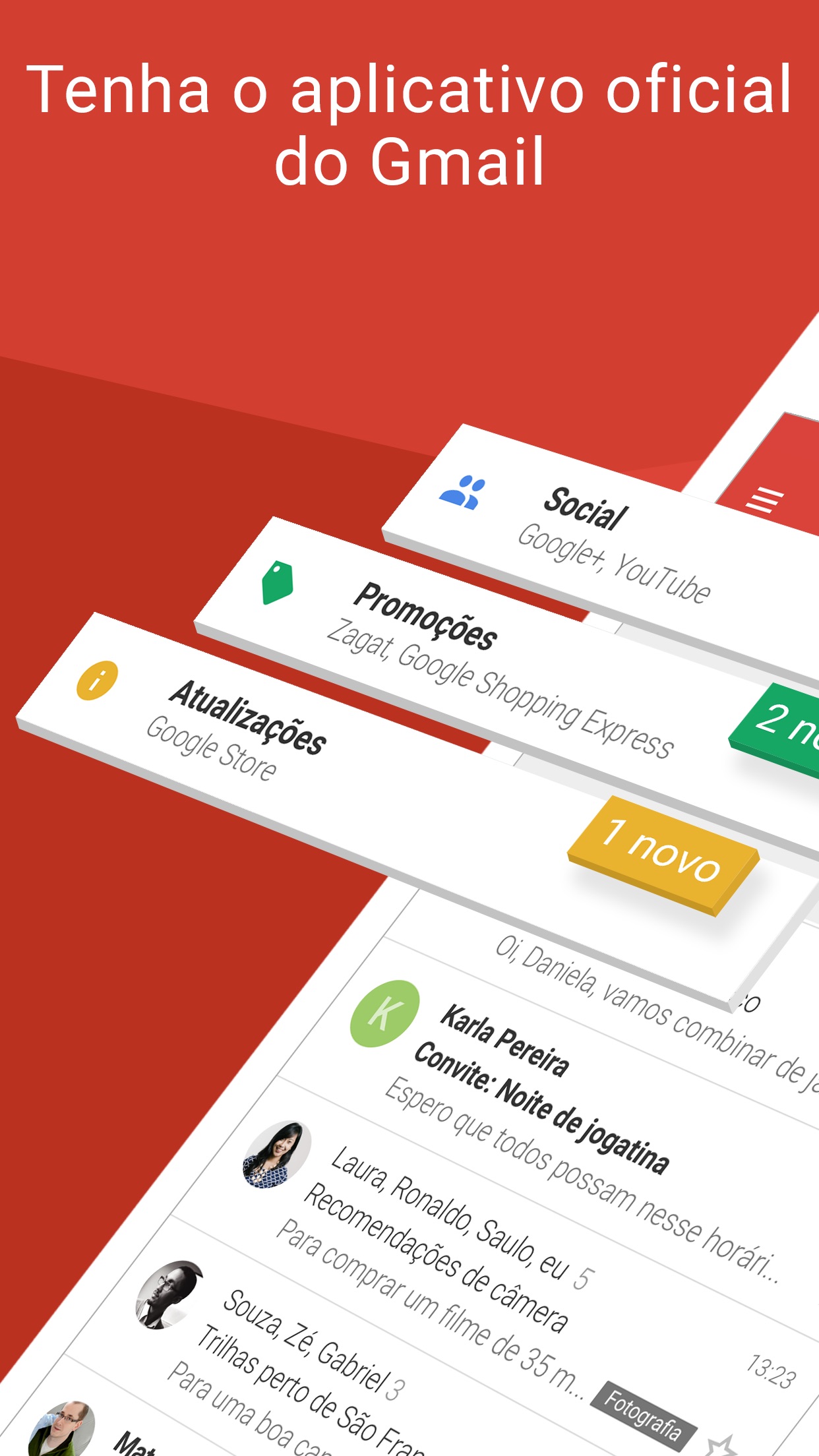 Screenshot do app Gmail: Email do Google