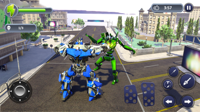 Flying Limo Car Robot War screenshot 4