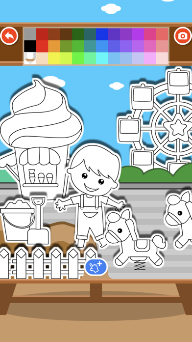 How to cancel & delete Coloring Dress up: Kids Amusement park and house from iphone & ipad 1