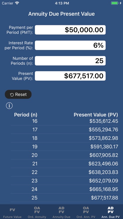 SuperFVCalc: FV, PV, Annuities screenshot-4