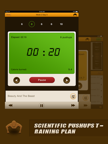 Pushups Coach Pro for iPad - náhled