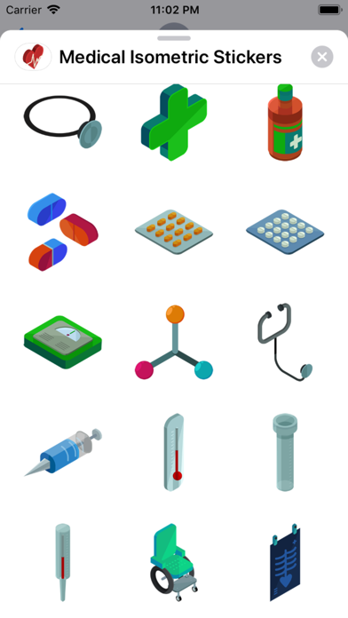 Medical Isometric Stickers screenshot 3