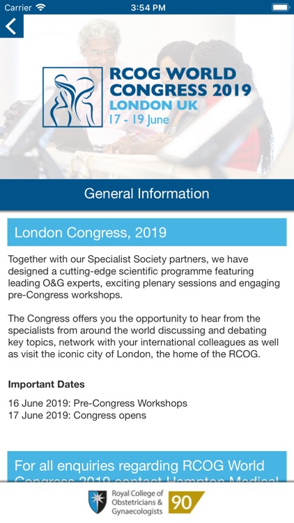 RCOG World Congress 2019