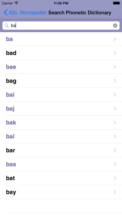 Wordspeller ESL Dictionary