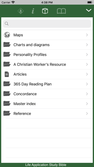 Life Application Study Bible Screenshot