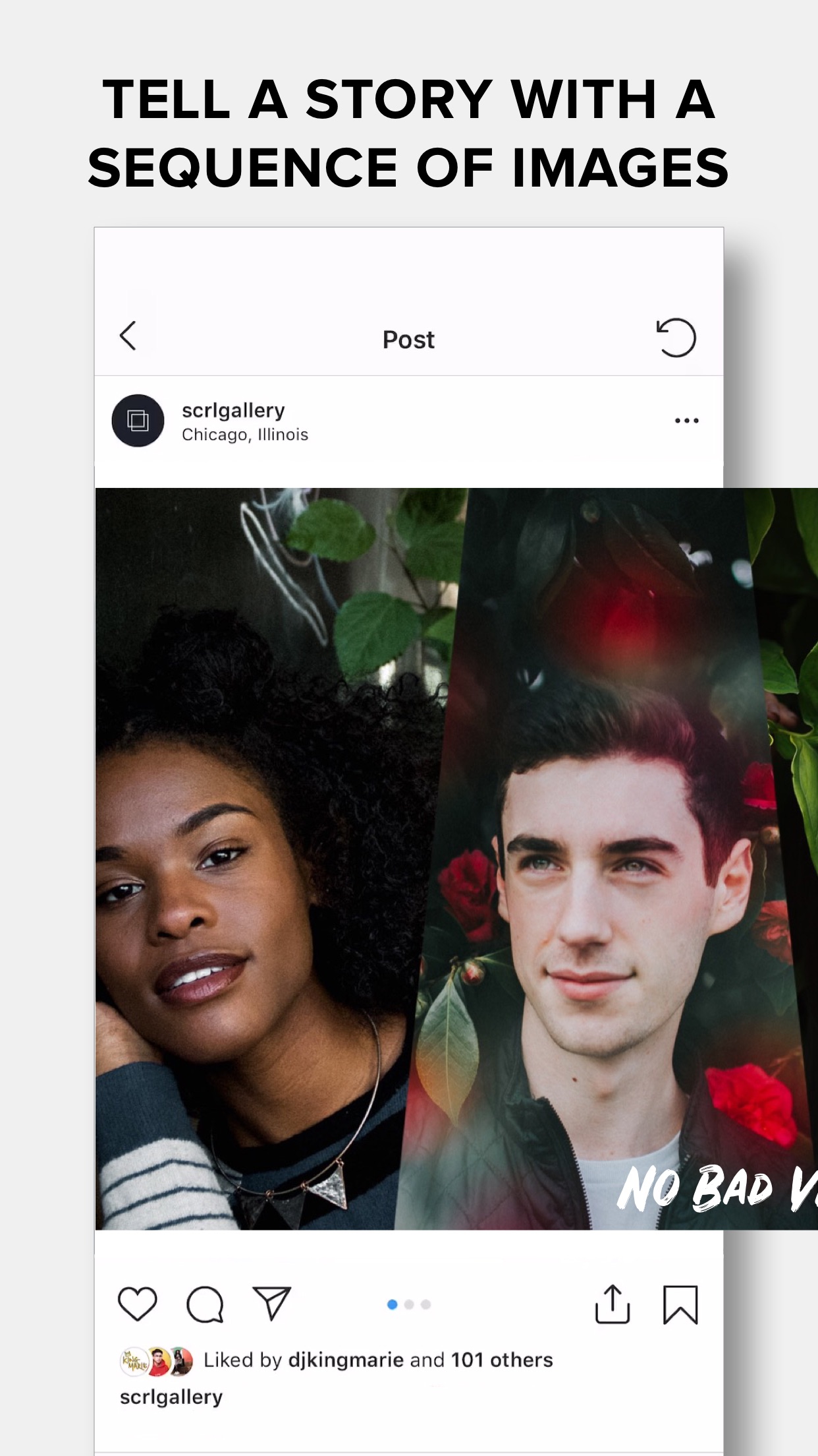 Screenshot do app SCRL - Collages for Instagram