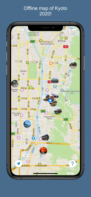 Kyoto 2020 — offline map(圖1)-速報App