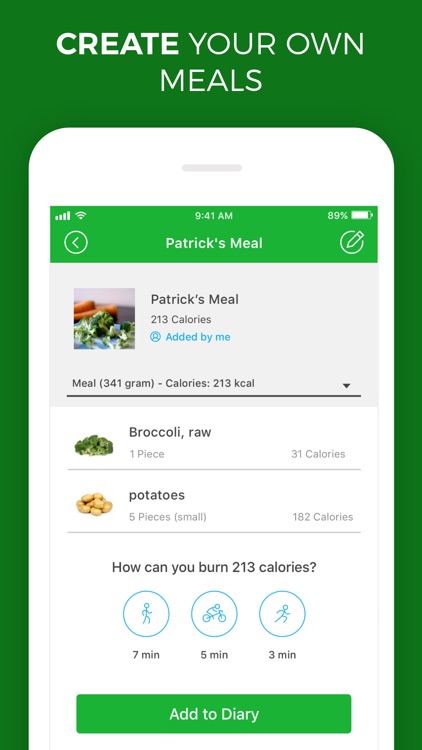 Calorie, Carb & Fat Counter