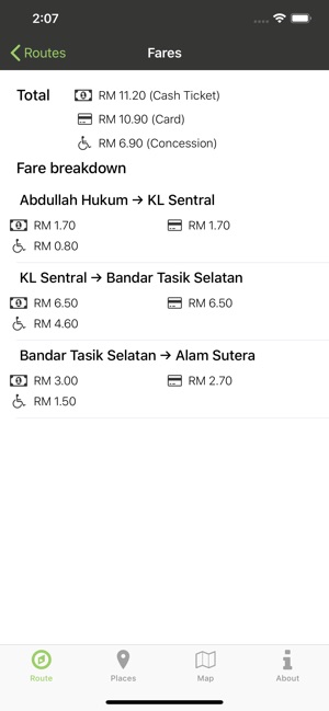 Rapidly - LRT / MRT route fare(圖3)-速報App