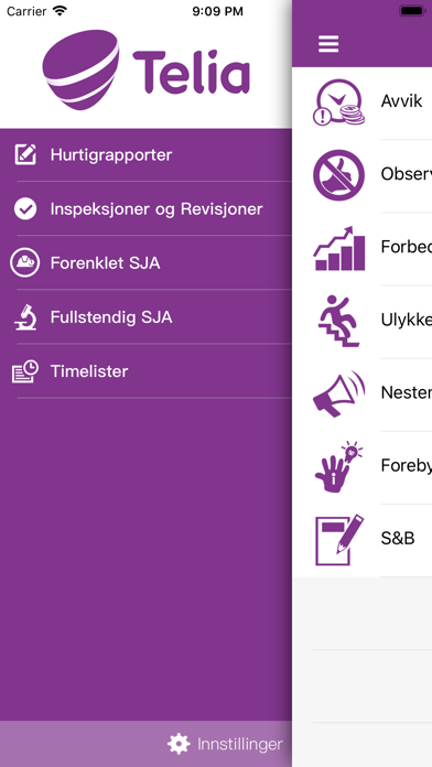 Telia HSEQ screenshot 2