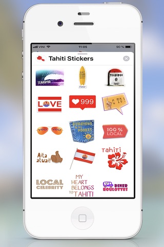 Tahiti Stickers for iMessage screenshot 4