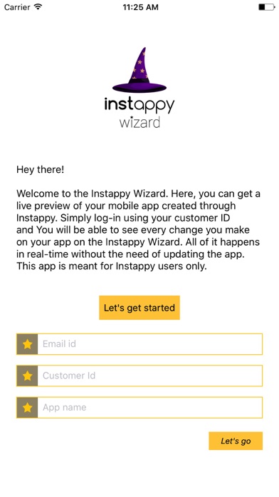 Instappy App Wizard screenshot 2