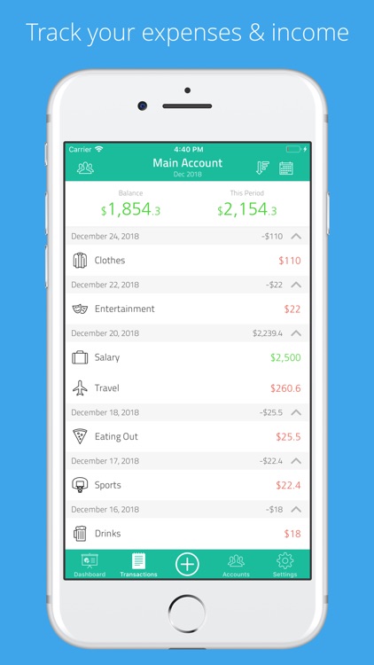 Moneyboard: Budget money spent screenshot-3