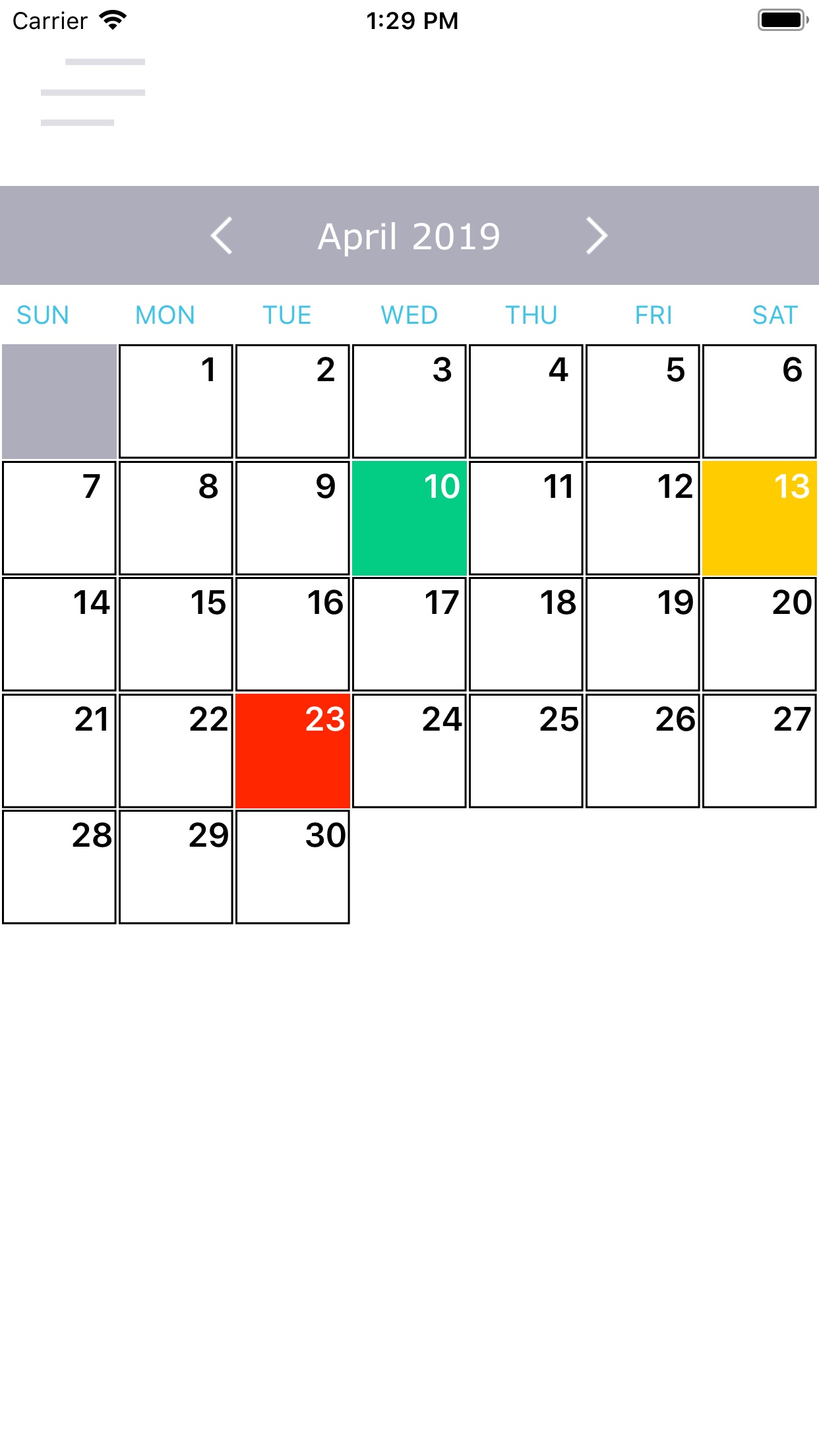 Screenshot do app Rate My Day!