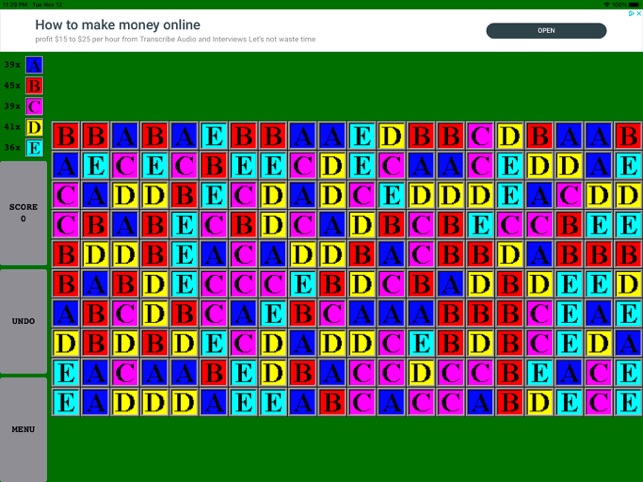 Same game abcd oyunu