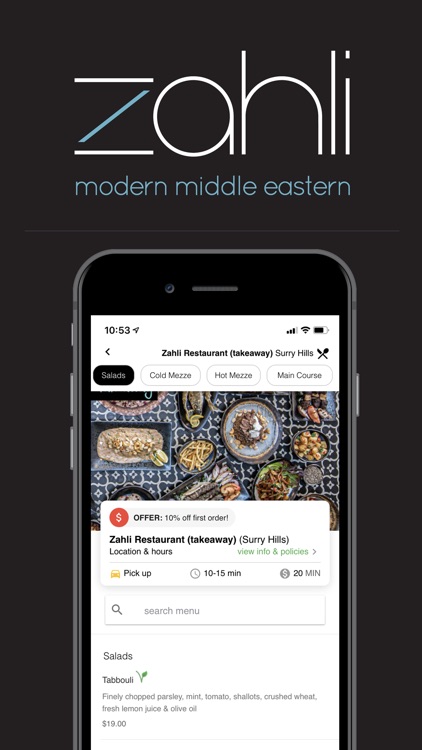 Zahli Restaurant Ordering App