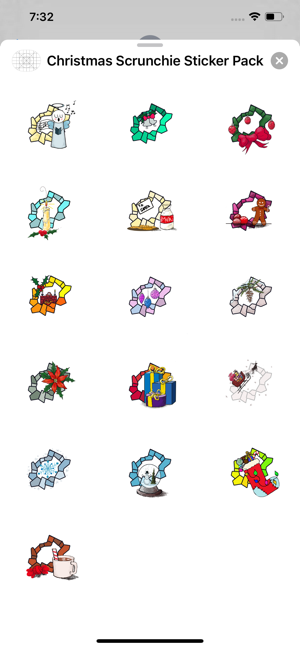 Christmas Scrunchie Stickers(圖1)-速報App