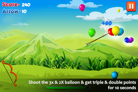 Balloon Shooting - Bow & Arrow screenshot 3