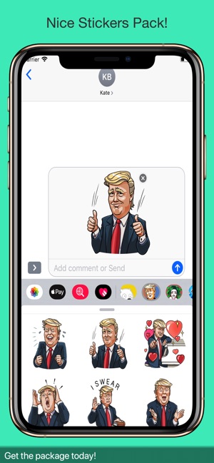 Trump The funny stickers pack(圖4)-速報App