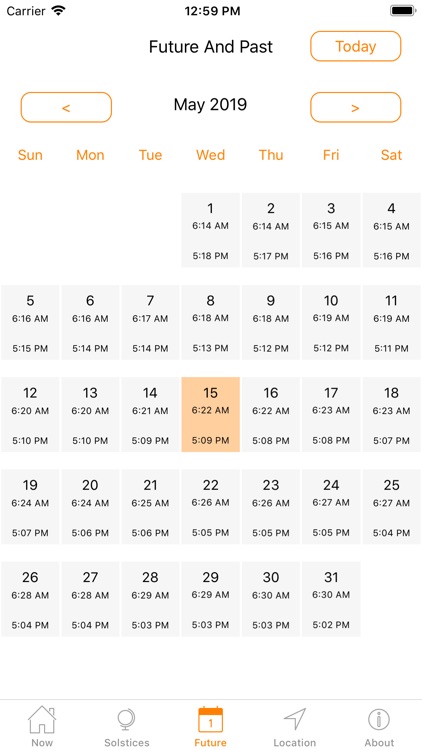 Sunrise Sunset Times