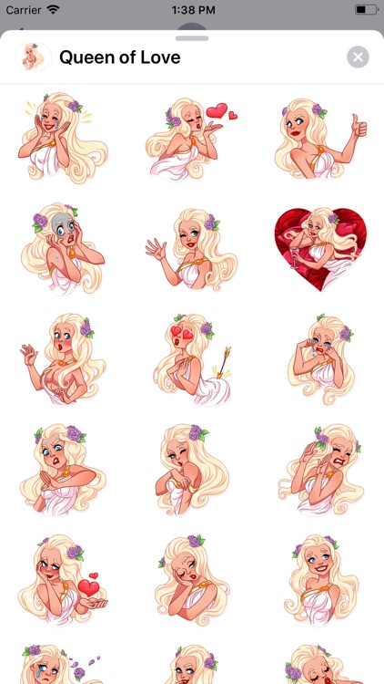 Queen of Love Sticker Pack