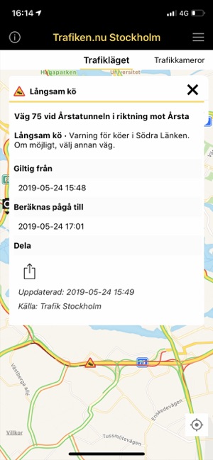 Trafiken.nu Stockholm(圖3)-速報App