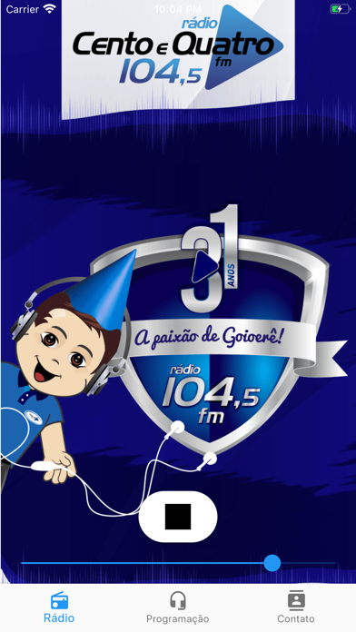 How to cancel & delete Rádio 104 FM Goioerê from iphone & ipad 1