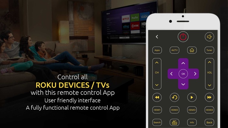 Remote For Roku TV/Devices