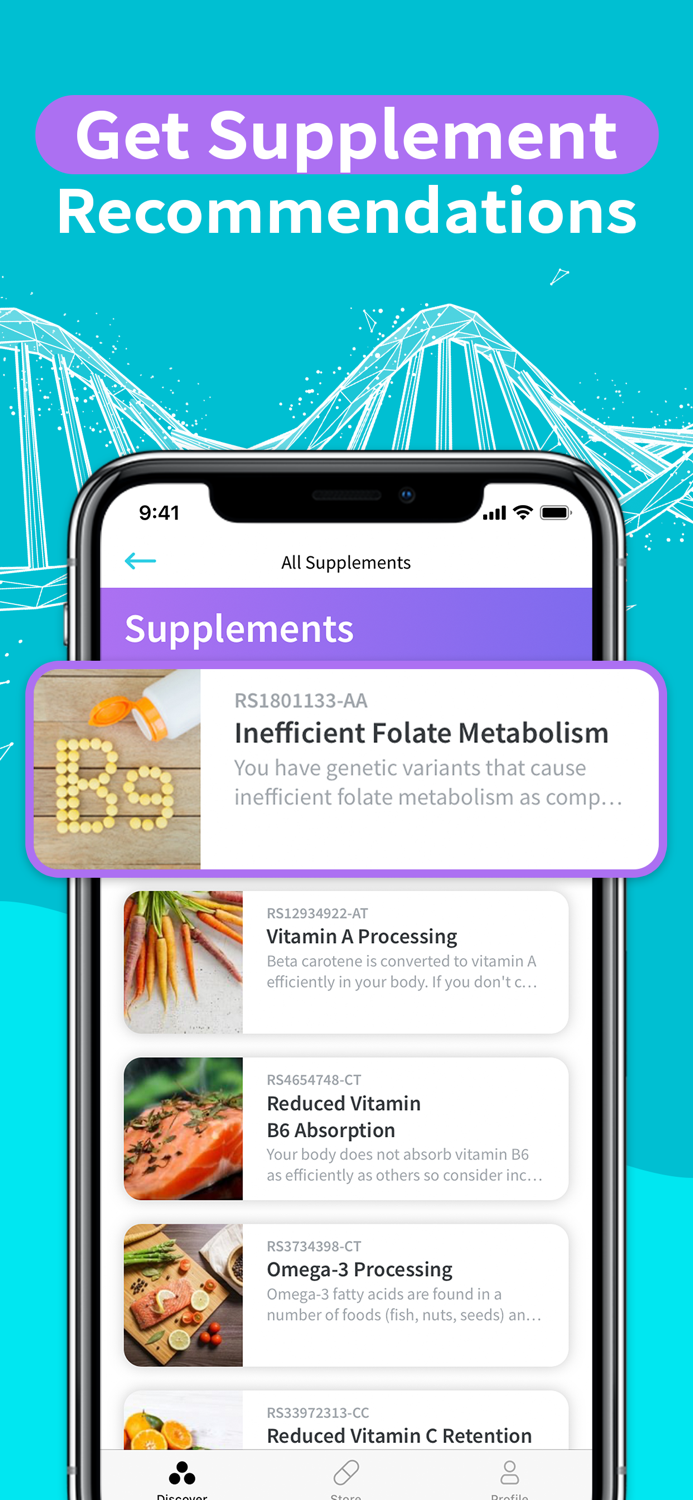 GENERIS DNA  Nutrition App