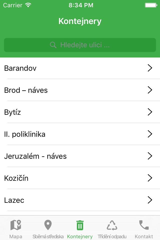 Třídění odpadu v Příbrami screenshot 3