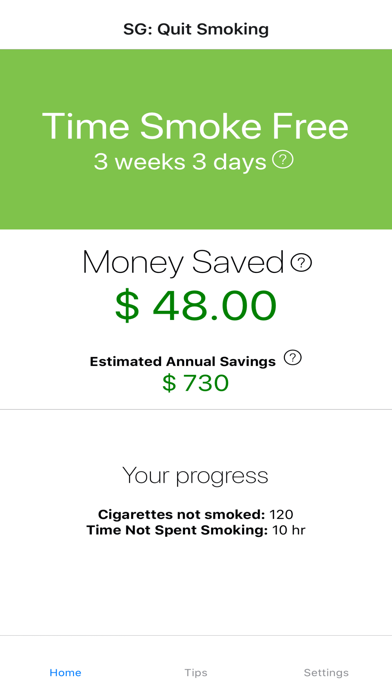 Goal to Quit Smoking screenshot 2