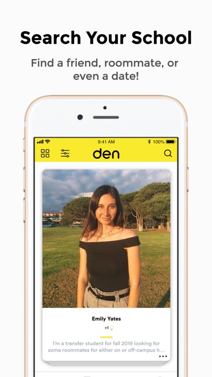 Den | College Social App