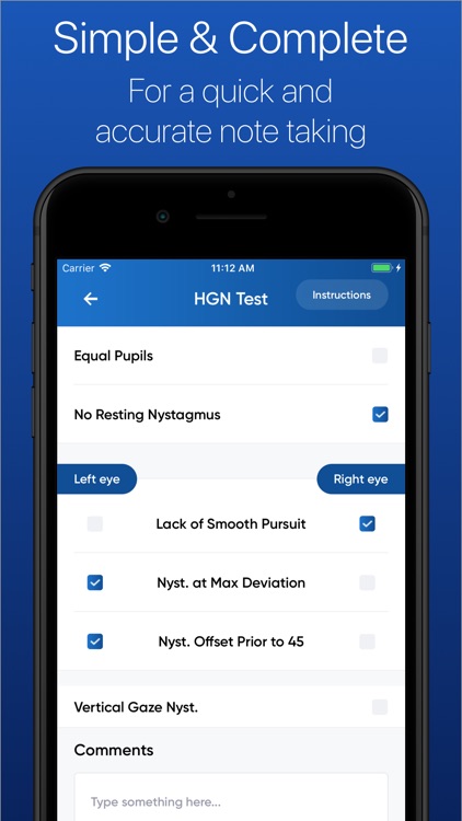 SFST Report - Police DUI App