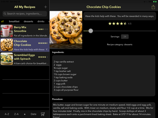 Screenshot #4 pour All My Recipes