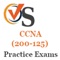 This application is a practice exam simulator which provides 500+ questions on subscription basis for learning, practice and test your preparation for CCNA (Cisco Certified Network Associate) exam