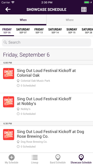 Sing Out Loud Festival App screenshot 3