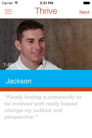 Thrive at UT - náhled