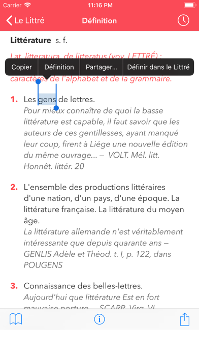 Dictionnaire Littré Français screenshot 3