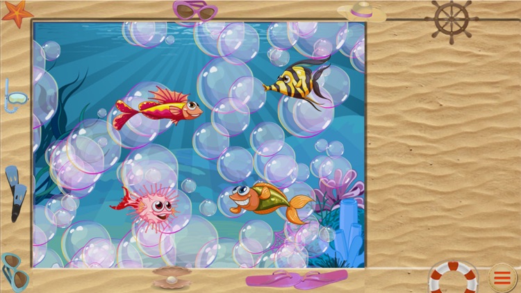 Sticker puzzles: Sea Fish