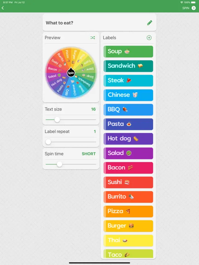 Captura de Pantalla 4 Spin The Wheel - Random Picker iphone